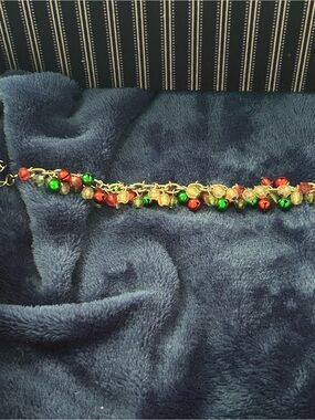 Vintage Christmas Jingle Bell Charm Bracelet